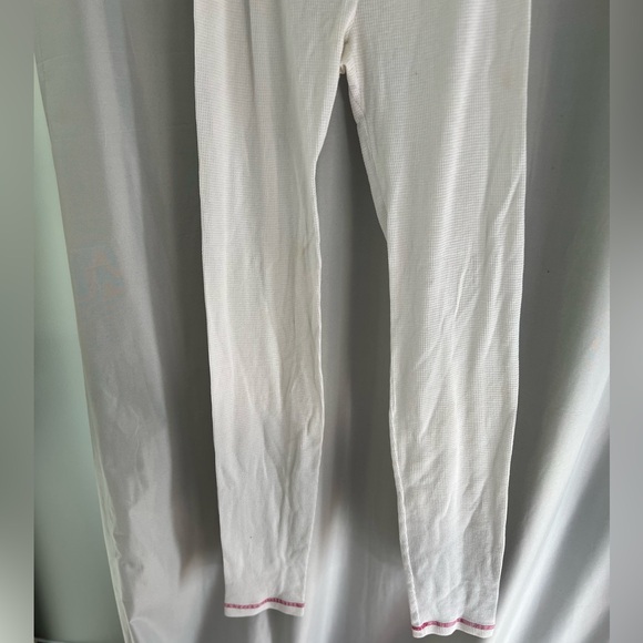 Thermal Underwear in White & Pink Stitching - Picture 8 of 8